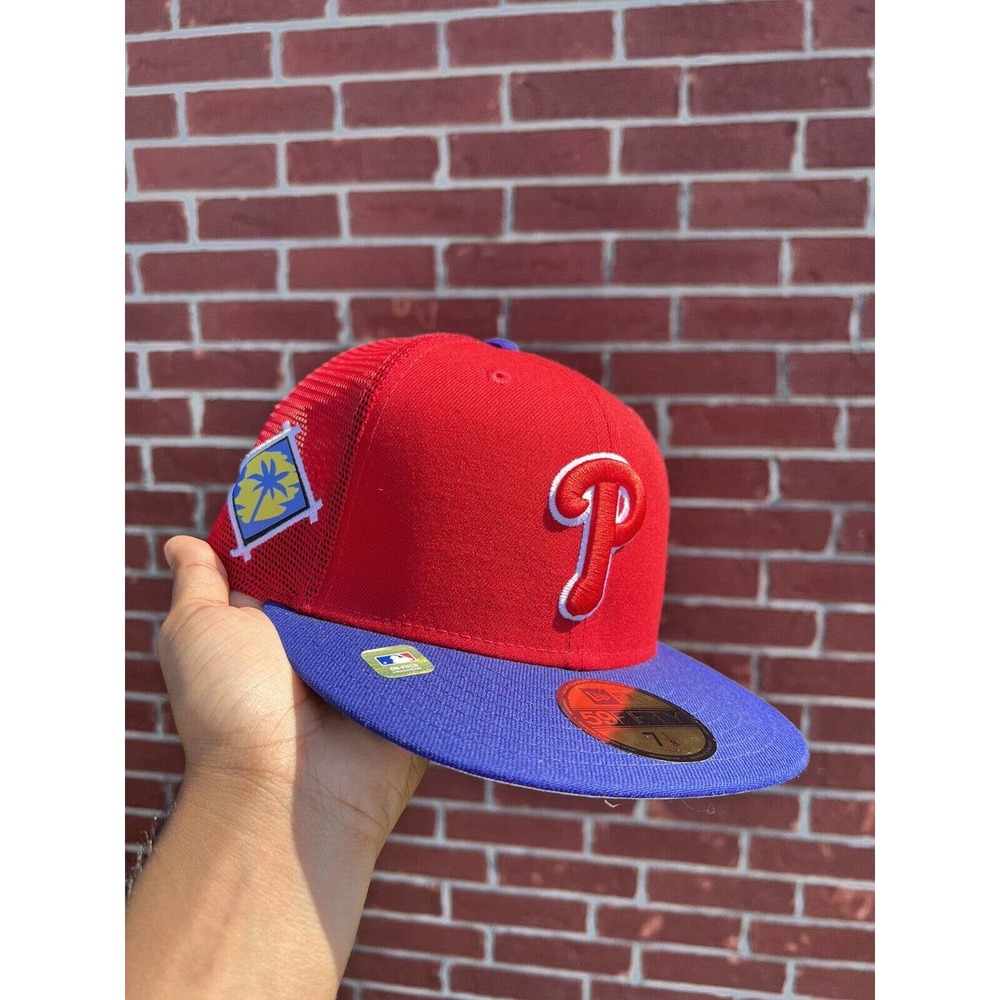 Men's New Era Red Philadelphia Phillies 2022 Spring Training 59FIFTY Hat 7 1/8